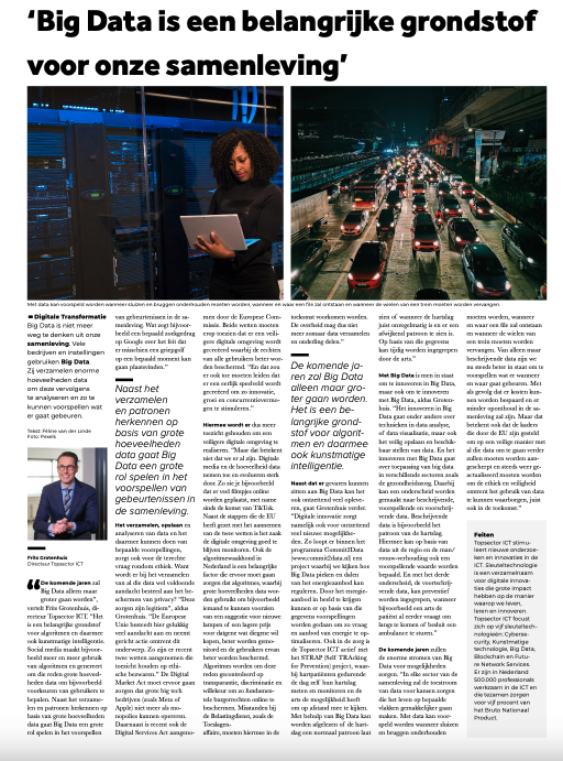 'Big Data is een belangrijke grondstof voor onze samenleving'